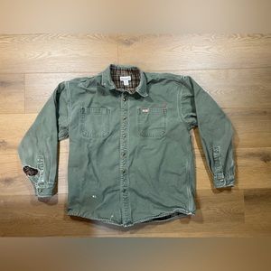 Carhartt Men’s Canvas Fleece Lined Shirt Jacket Regular Size Large
